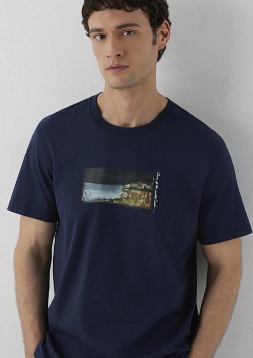 Mavi M0613520-70490 Mavi Baskılı T-Shirt Erkek Tişort