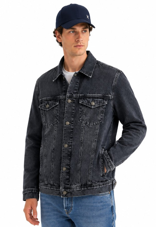 Mavi M010143-A4066 Mavi Dolphin Grey Classic Denim Jean Ceket Erkek Ceket