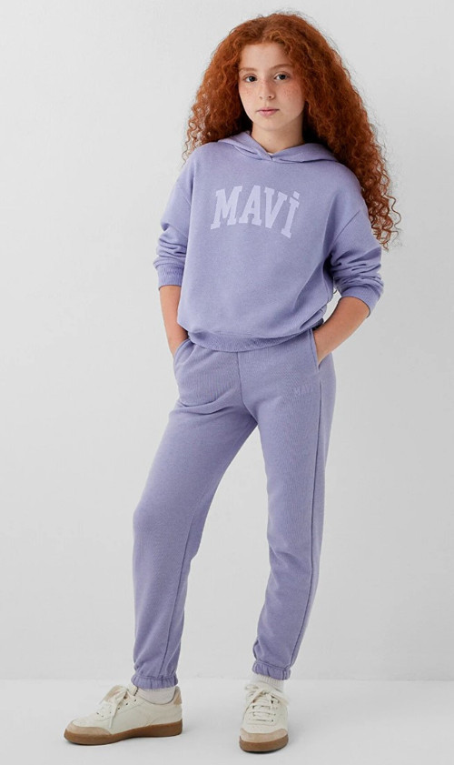 Mavi M7010041-705 Mavi Baskılı Kız Çocuk Eşofman Altı