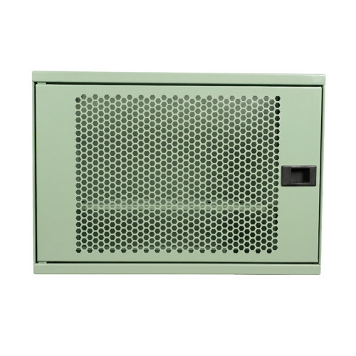 Ziglat 400 Serisi WiFi Box Duvar Tipi Modem ve WiFi Kutusu 400x120x280 mm Yeşil | Perfore Metal Kapak | Montaj