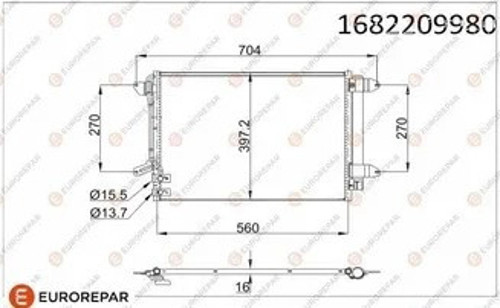 KLIMA RADYATORU VOLKSWAGEN JETTA IV (162) 1.4 TSI AT-MT 2011- 43-4419
