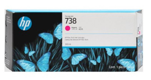 738 Magenta Kırmızı 300ML Plotter Kartuşu 676M7A (KDO)