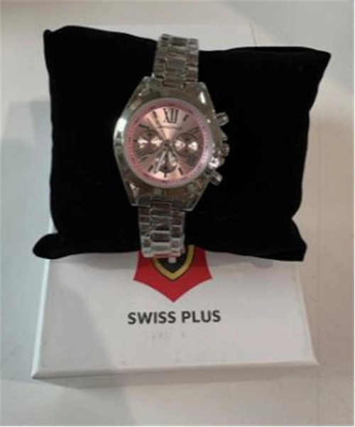 Swiss Plus Woman Watch Model-2 ST0730ABL Pink-Silver(Kol Saati) (KDO)