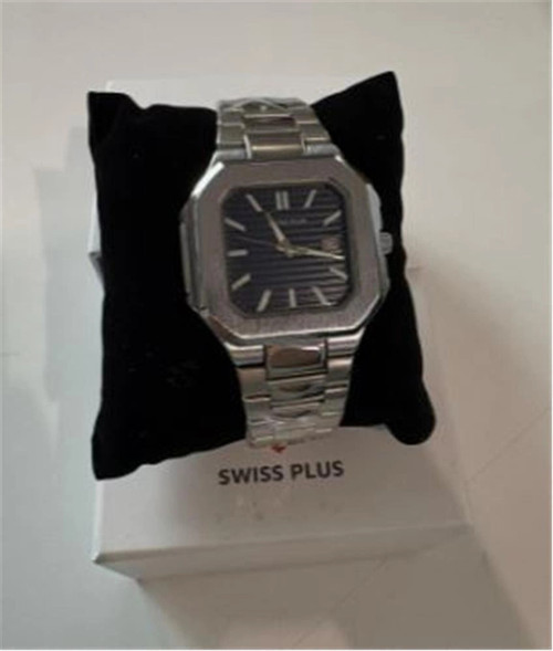 Swiss Plus Man Watch Premium Seri Model-5 RS23146 Blue-Silver(Kol Saati) (KDO)