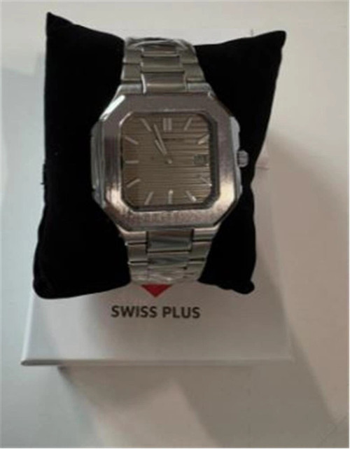 Swiss Plus Man Watch Premium Seri Model-6 RS23146 Beige-Silver(Kol Saati) (KDO)