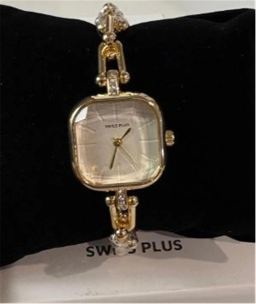 Swiss Plus Woman Watch Model-7 ST0227KBL Gold(Kol Saati) (KDO)