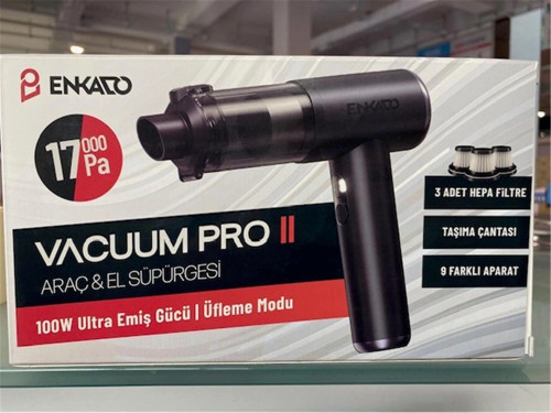 EKD-SP10 17000PA 2000ah Güçlü Vakum Ve Üflemeli Şarjlı Elektrikli Araç Süpürgesi 3ad Filtre (