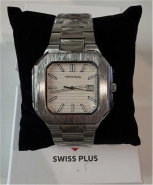 Swiss Plus Man Watch Premium Seri Model-8 RS23146 White-Silver(Kol Saati) (KDO)