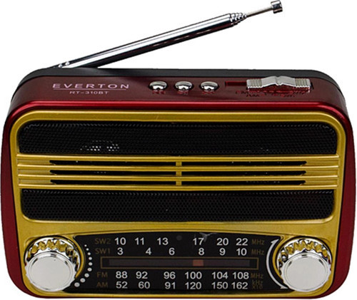 Rt-310bt Bluetooth Fm-Usb-Tf Card- Şarjlı Nostaljik Radyo (KDO)