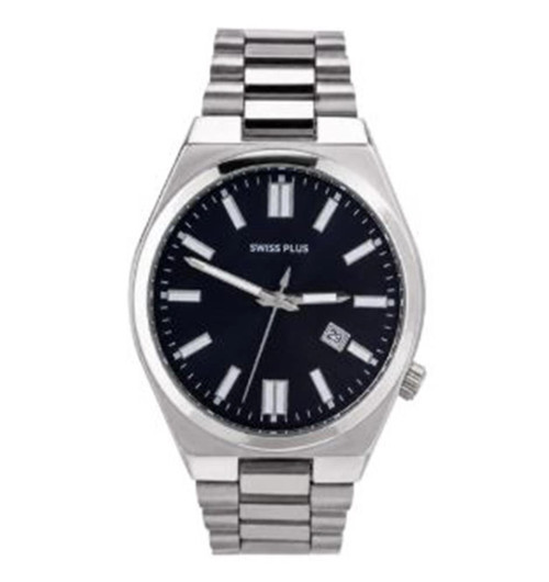Swiss Plus Man Watch Basic Seri Model-1 ST3533AGS Black-Silver(Kol Saati) (KDO)