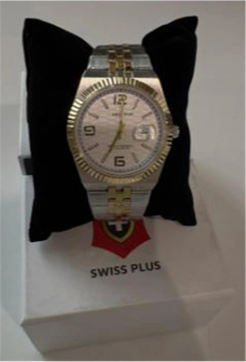 Swiss Plus Man Watch Premium Seri Model-10 ST3442AGS White-Gold(Kol Saati) (KDO)