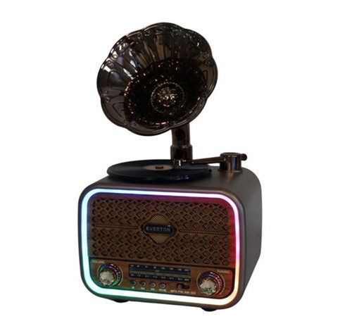 Rt-709 Gramafonlu Bluetooth Fm-Usb-Tf-Aux Şarjlı Nostaljik Radyo (KDO)