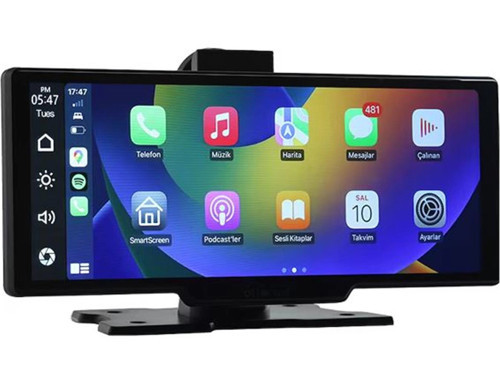 10" Taşınabilir Apple CarPlay & Android Auto, Ön & Arka Kameralı Araç Multimedya (KDO)