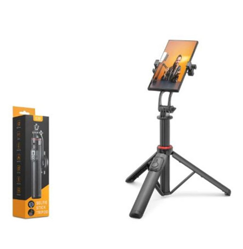 ND1047 Telefon Tripodu ve Selfie Çubuğu Seti Manyetik Bluetooth Kumandalı 130 cm - Siyah (KDO)