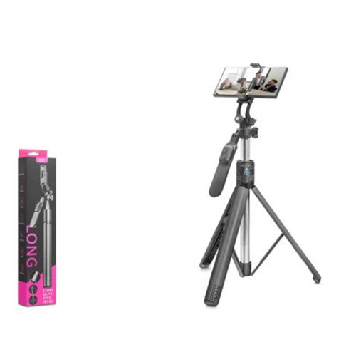 ND1050 Telefon Tripodu ve Selfie Çubuğu Seti Bluetooth Kumandalı 201 cm - Siyah (KDO)