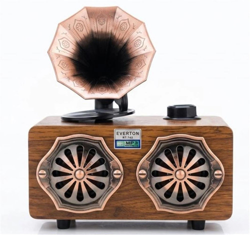 Rt-744 Bluetooth Fm-Usb-Tf-Aux Şarjlı Nostaljik Radyo (KDO)