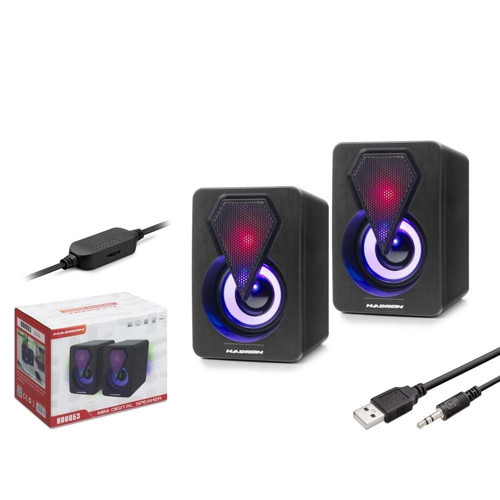 HD6053 Bilgisayar Speaker 1.1 LEDLİ SİYAH (KDO)