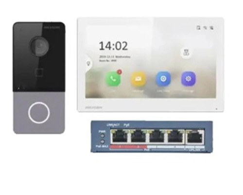 DS-KIS213 7" 4 Tellli Analog Vİdeo İnterkom Kit (KDO)
