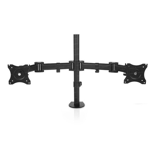 DK-AC-VM26 13-27" 2 Adet Monitör Takılabilen,Yüksek A.Max.8KG Destekli,Kablo Kanallı,360°Döne (