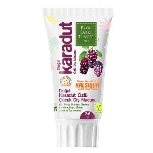 Doğal Karadut Özlü Diş Macunu 2-6 yaş arası 60ml (KDO)