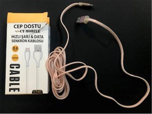 Ct-07 2.4a Lightning Data Kablosu Hızlı Şarj 1,5mt (KDO)