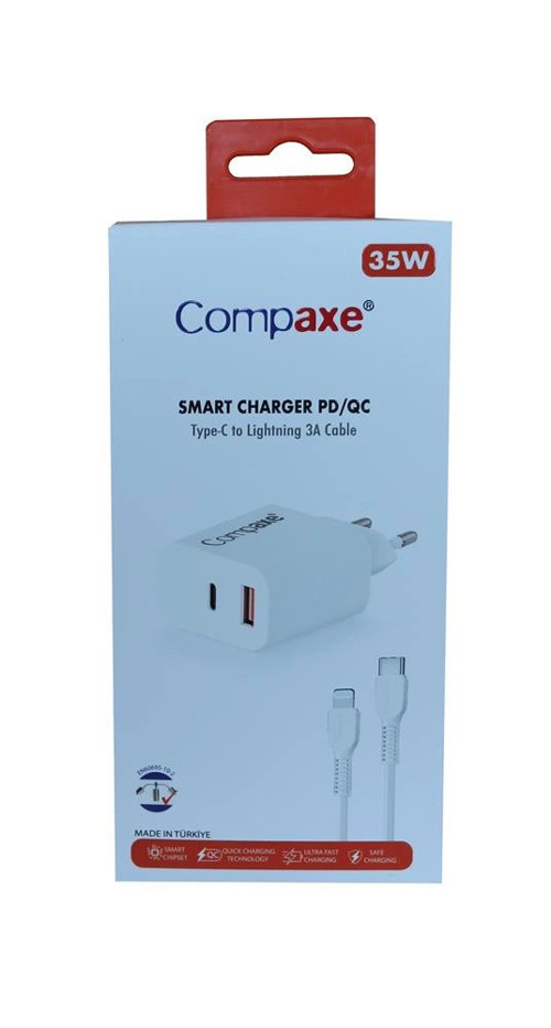 CTA-350TI 35W 5V 3A PD-QC+ Type-C To Lightning Şarj Kablosu (KDO)