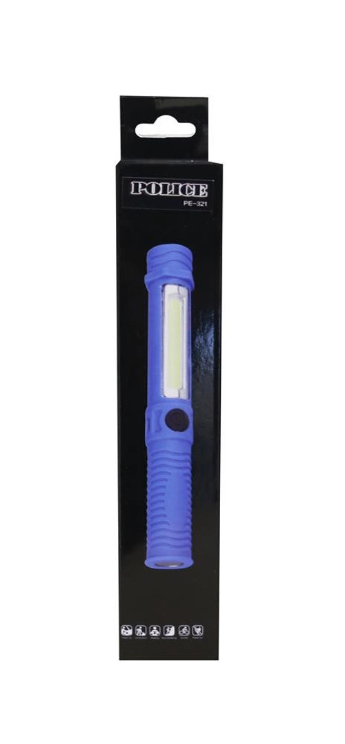 PE-321 Yan Aydınlatma Işıklı ve Magnet, Şarjlı El Feneri (KDO)