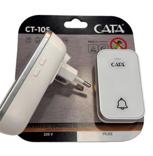 Cata Ct-105 Pilsiz 220v Enerjili Kumandalı Zil (Karışık Renk) (KDO)