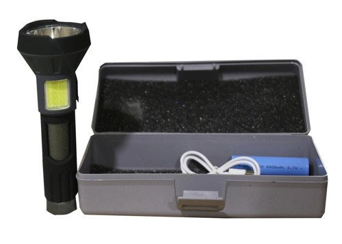 Polıce PS-356 Enerji Göstergeli, Yan Aydınlatma ve Powerbank Özellikli Şarjlı El Feneri (KDO)