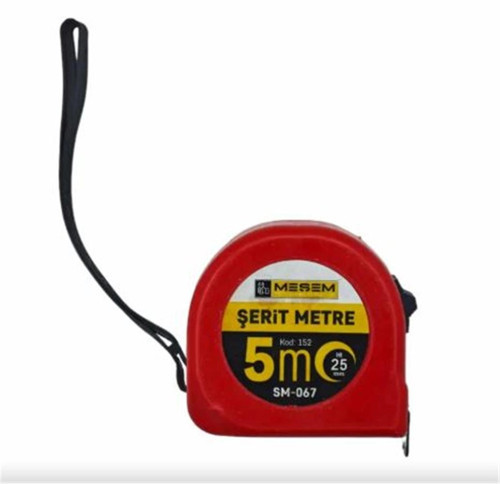 Meşem Çelik Şerit Metre 5x25 Mm Sm-067 152 (KDO)