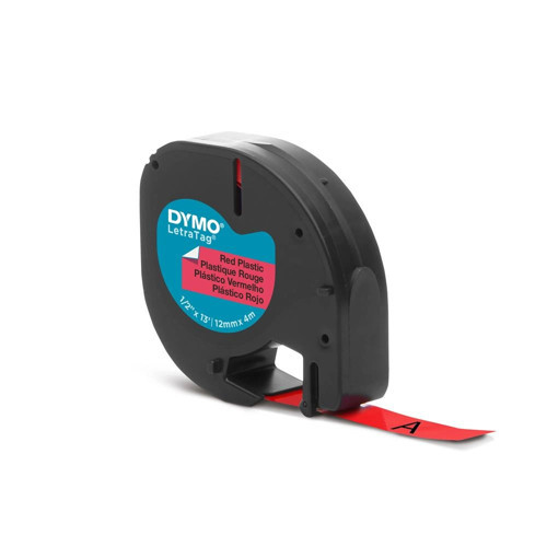 S0721630 LetraTag Plastik Şerit ( 12 mm X 4 mt ) , Kırmızı (59424) 91203 (KDO)