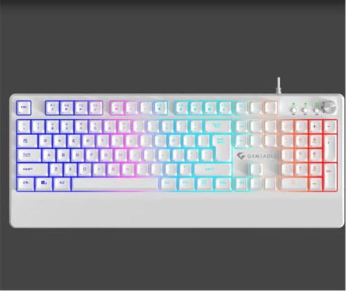 GE2008 Frost Blade RGB Membran Beyaz Oyuncu Klavyesi (KDO)