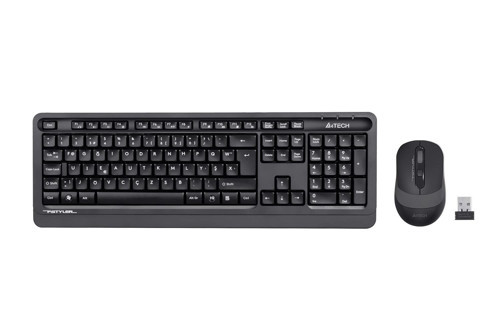 A4 Tech Fg1010F 2.4G Gri F Klavye Fn-Mm Klv+Optik Mouse Kablosuz Set (KDO)