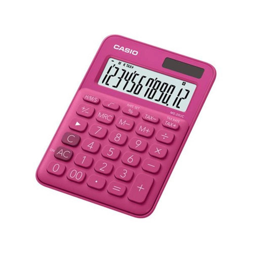 MS-20UC-RD 12 Hane Koyu Pembe Masa Üstü Hesap Makinesi (KDO)