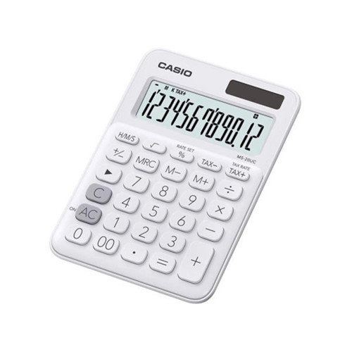 MS-20UC-WE 12 Hane Beyaz Masa Üstü Hesap Makinesi (KDO)