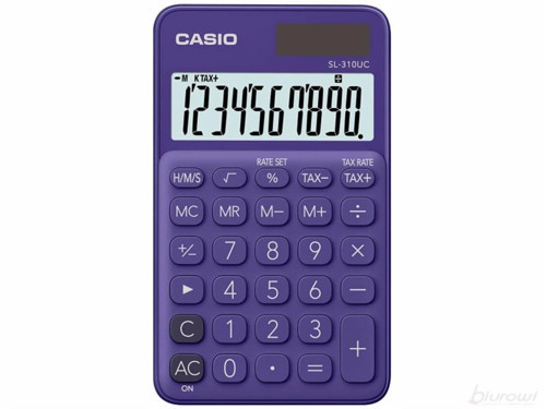 SL-310UC-PL Cep Tipi 10 Hane Mor Hesap Makinesi (KDO)