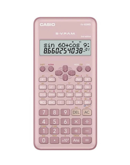 FX-82MS-2-PK-W-DTF Versiyon Bilimsel Pembe Fonksiyonlu Hesap Makinesi (KDO)