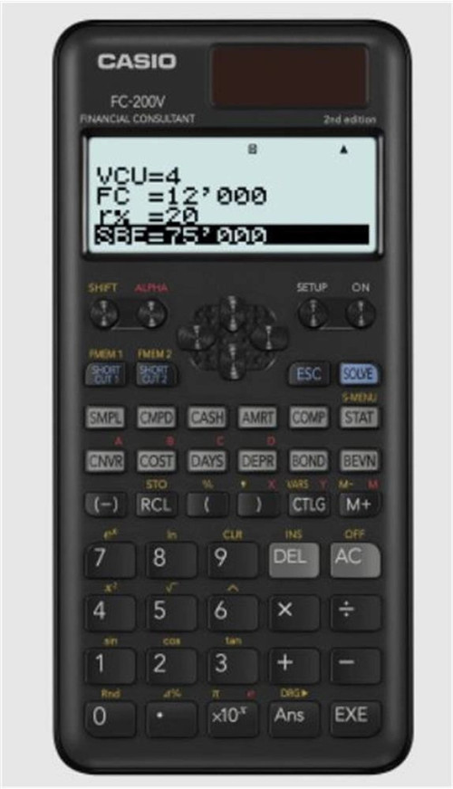 FC-200V Finansal Hesap Makinesi (KDO)