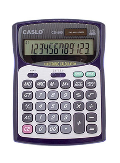 CS-505 12 Hane Masa Tipi İşlem Kontrollü Su Geçirmez Hesap Makinesi (KDO)