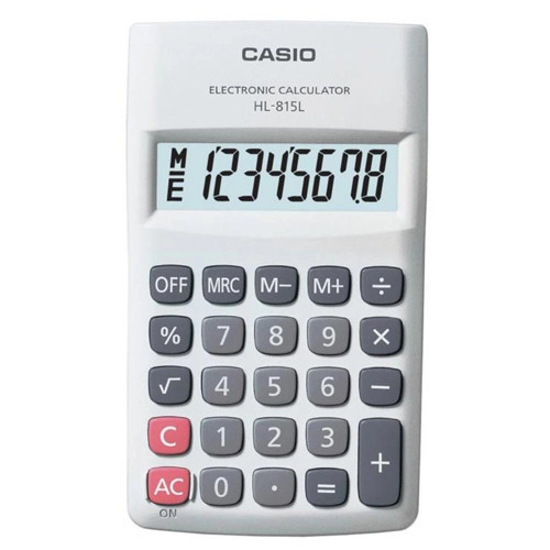HL-815L-WE 8 Hane Beyaz Hesap Makinesi (KDO)