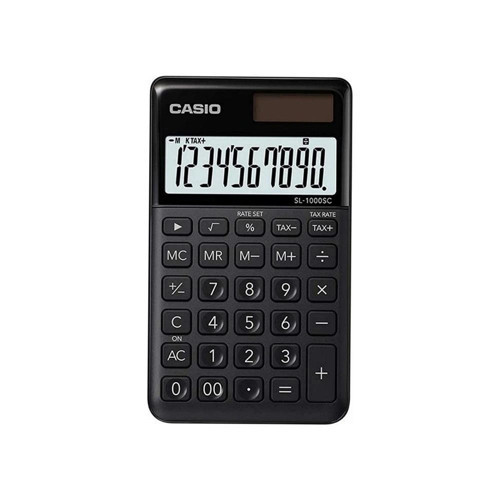 SL-1000SC-BK Cep Tipi 10 Hane Siyah Hesap Makinesi (KDO)