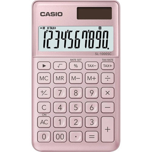 SL-1000SC-PK Cep Tipi 10 Hane Pembe Hesap Makinesi (KDO)