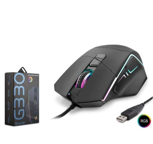 HADRON Shooter G330 RGB Gaming Mouse 6400 DPI 8 Tuş Siyah (KDO)