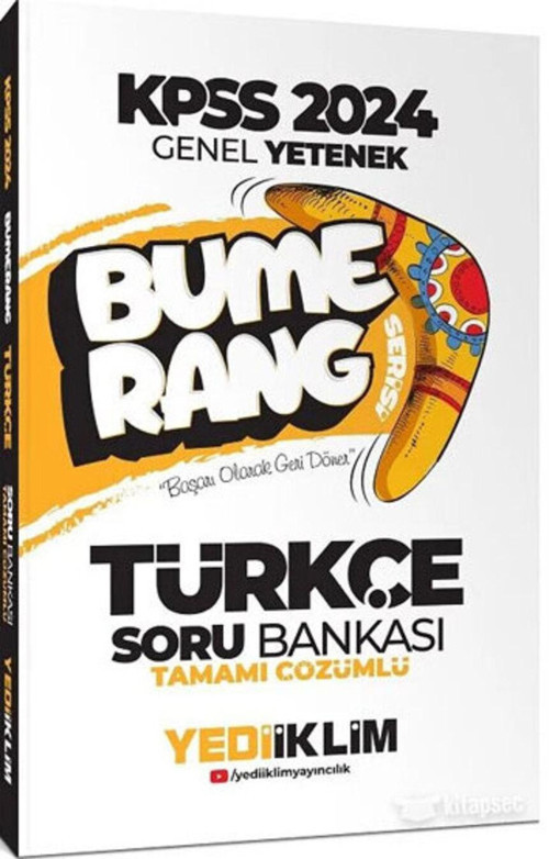 2024 KPSS Türkçe Bumerang Soru Bankası Çözümlü