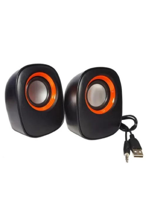 D05 Mini Bilgisayar Hoparlörü 3.5mm Jack+Usb Girişli Kablolu Speaker