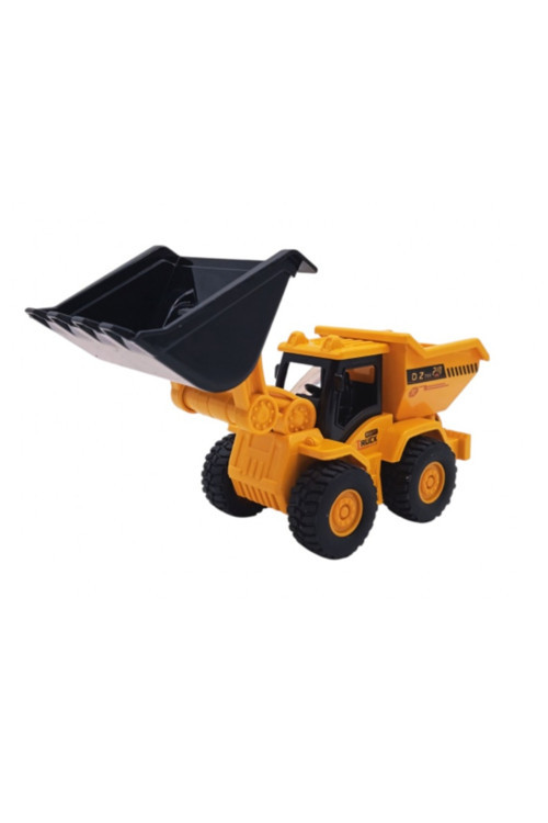 2'si 1 arada Sürtmeli Damperli Kamyon Kazıcı Buldozer İnşaat Aracı Kırılmaz Kamyon Damperli Kamyon Oyuncak Araç