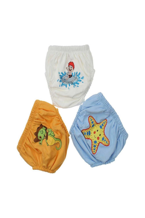 Chocolate Baby Kids 3 Lü %100 Pamuklu Yıkanabilir Erkek Bebek & Çocuk Alıştırma Kilodu
