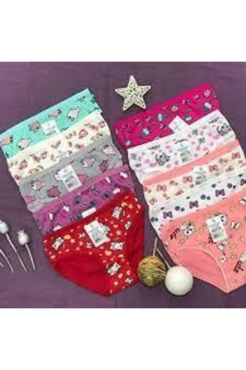 Chocolate Baby Kids Desenli Kız Külot 6 Lı Paket