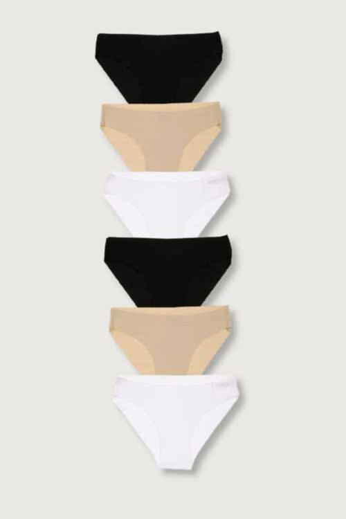 Chocolate Baby Kids Kadın Lazer Dikişsiz Seamless Külot 6Lı