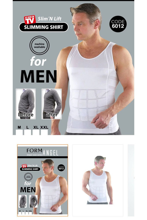Erkek Slim N Lift Atlet Tipi Göbek İncelten Toparlayıcı Beyaz